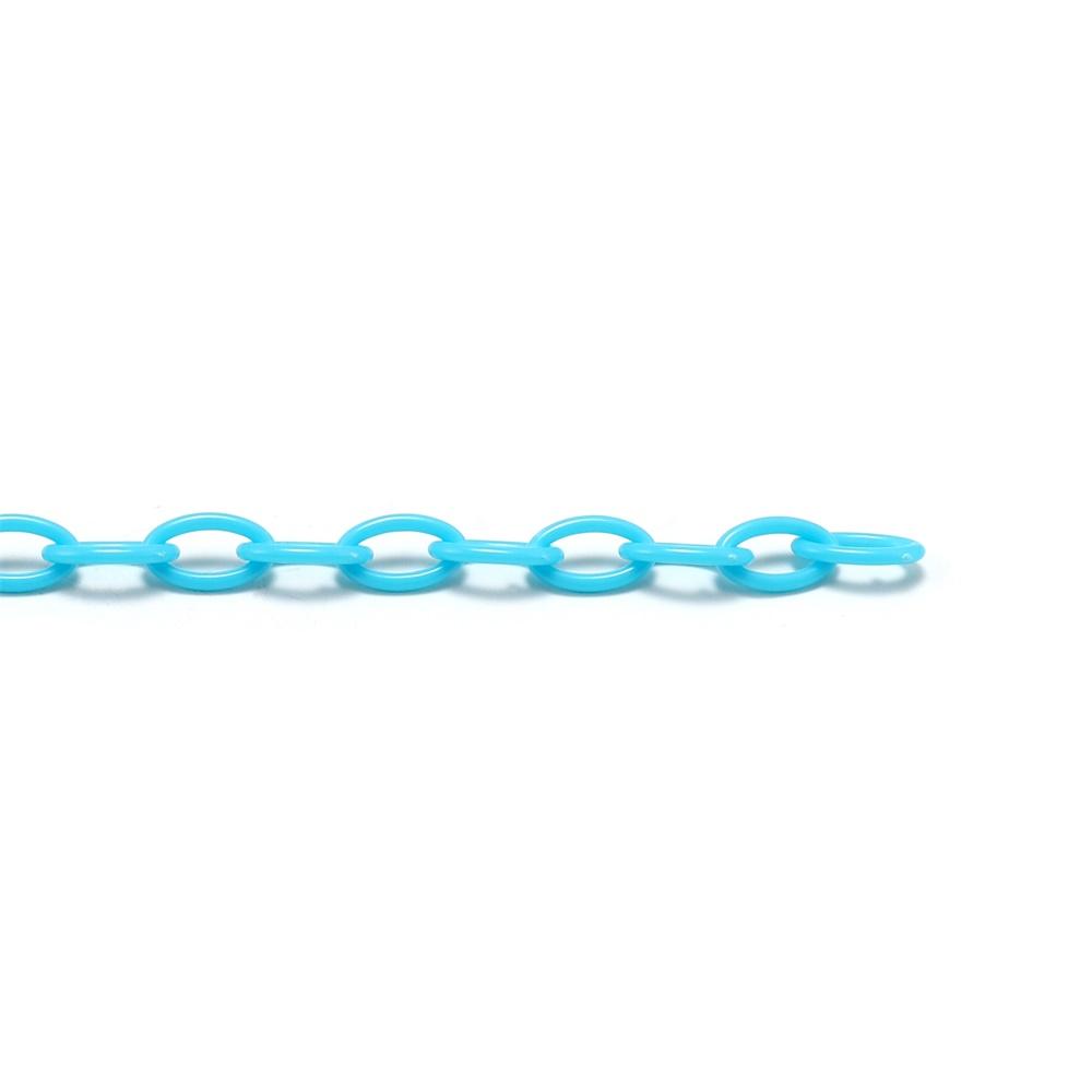 10pcs 50cm Colorful Acrylic Plastic Lobster Clasp Hook Link Chain For DIY Keychain Necklace Jewelry Making Connecter Accessories