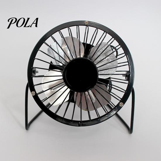 Electric Fan Mini Silent Strong Wind USB Charging Metal Wrought Iron Student Desk for Office