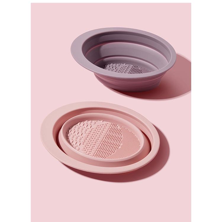 GECOMO Makeup Brush Cleaning Tool Beauty Egg  Powder Puff  Foundation Sponge Wash Bowl