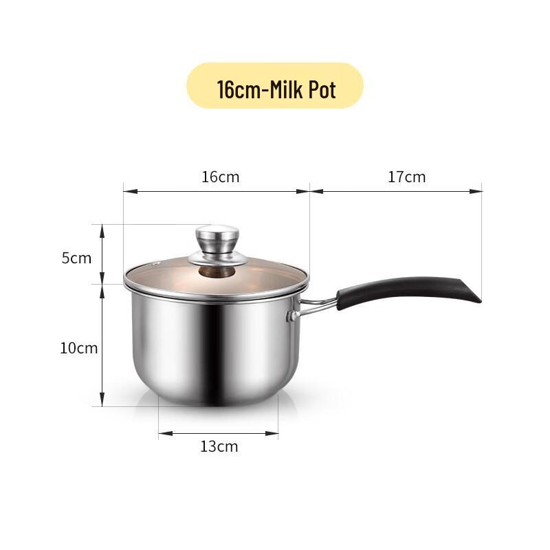 Baldur Thickened Stainless Steel Saucepan