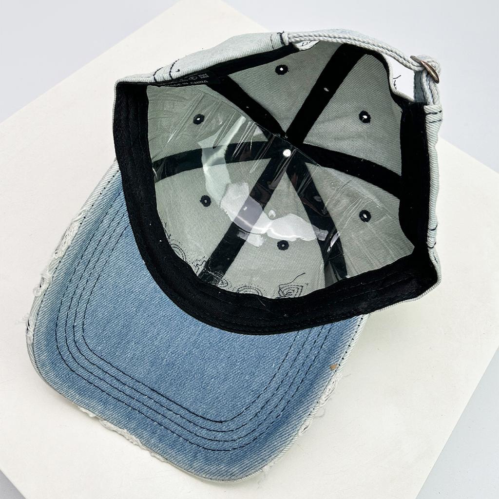 Baseball Style Instagram Letteringing Alphabet Stitched Women  Men For Neutral Gender Fresh Caps Peaked Hats Breathable Street Sunshade Distress