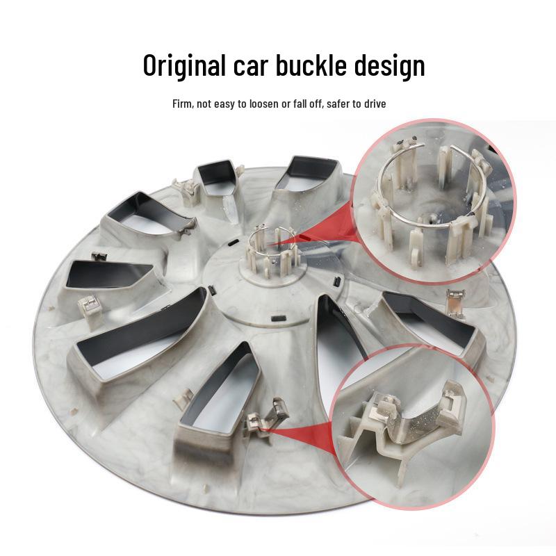 Tesla Model 3 18" Cyclone Wheel Cover - Anti-scratch, Full Coverage Hub Protection Accessory