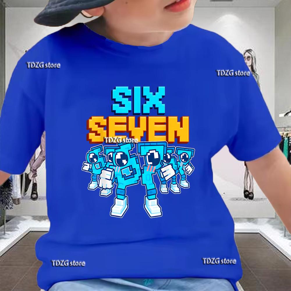 Summer Funny Six Seven 67 Digit 3D Print Children's T-Shirt Casual Boys Short Sleeve Fashion Comfortable Kids Sport Clothes