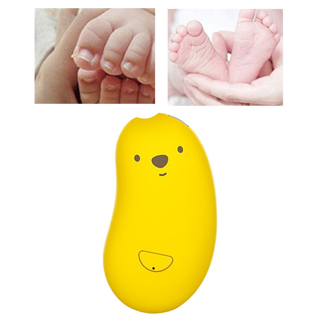 Elektrischer Babynagelknipser Sicher USB-Aufladung mit 6 Schleifköpfen Babynagelfeile für Zuhause Baby