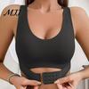 Posture Corrector Bra Women Bra, Leopard Dotted Print Push-Up Seamless No Adjustable Underwire Full Coverage Cross Back Bralette with Front Closure