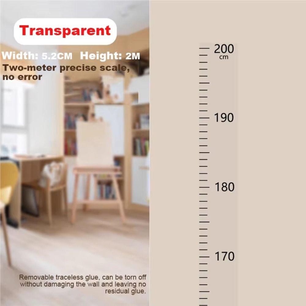 Waterproof Height Measurement Wall Sticker 2-Meter Height Height Ruler Scale Growth Chart  Home Use