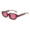 New European and American fashion square small frame color-changing sunglasses men's sunscreen sunglasses women's