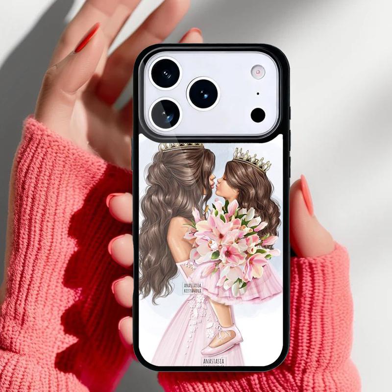 Super Mom Baby Phone Case for iPhone 17 Air 16e 15 14 13 Pro Max Back Cover for 12 11 Pro Coque