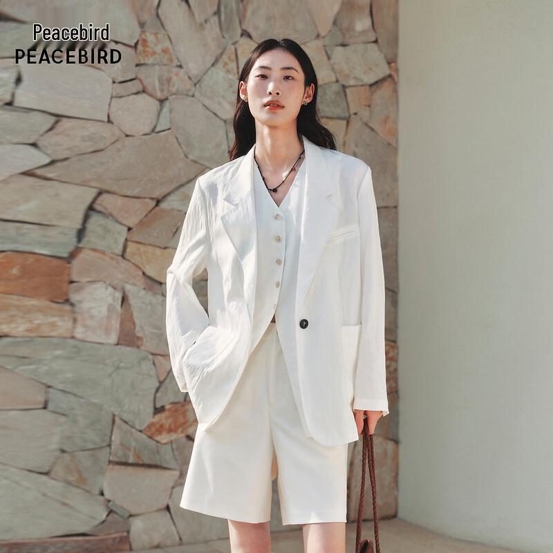 PEACEBIRD Simple Commuter Blazer A1BAG2218 M