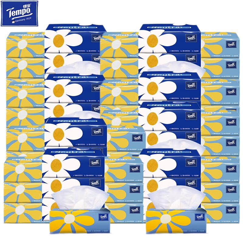 Tempo Mini Scented 4-Ply Facial Tissues, 80-Pack