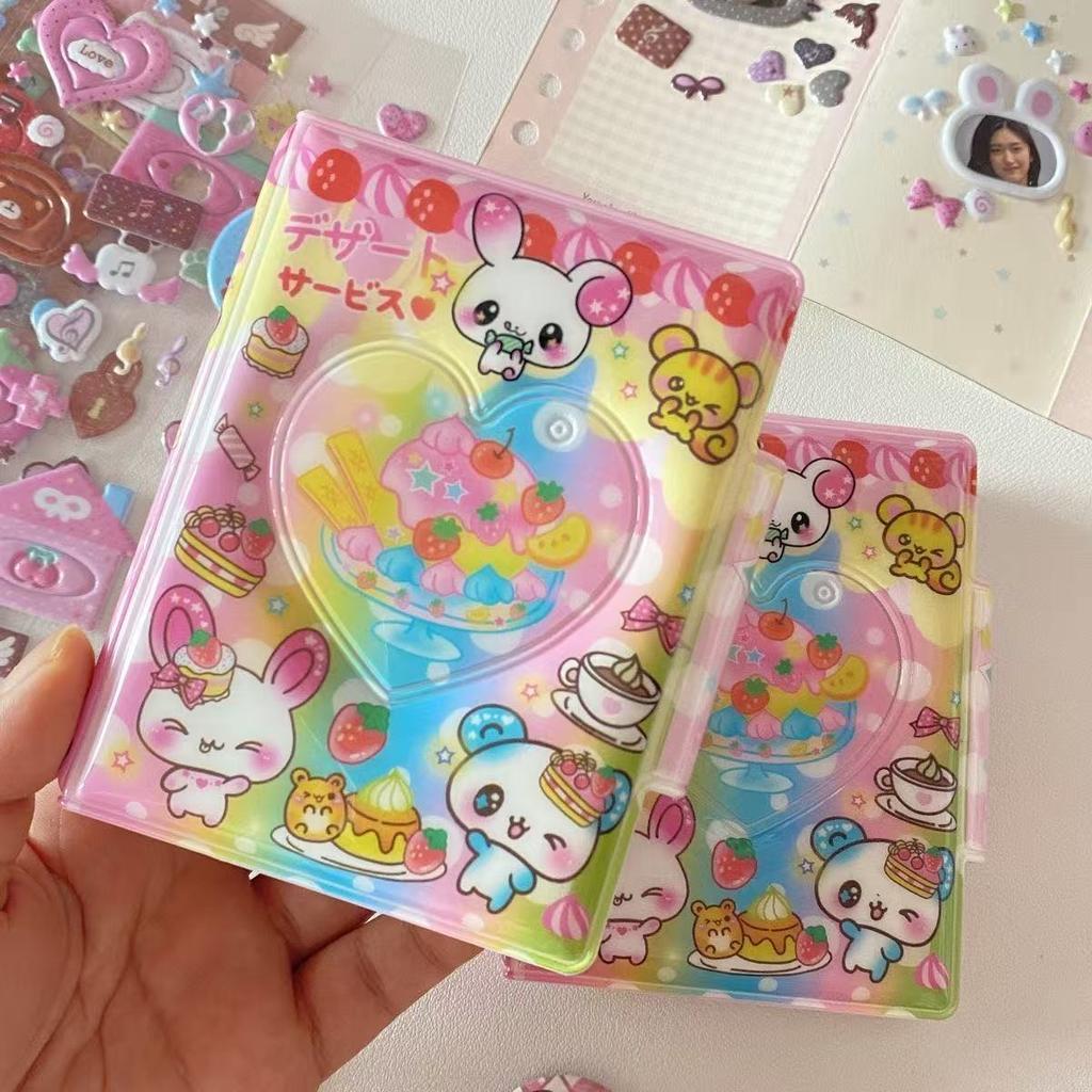 New Ins Style Old-fashioned Animal Cute Card Book, One-square Star Chasing Storage 3-inch Polaroid Small Card Bag Cute Gift