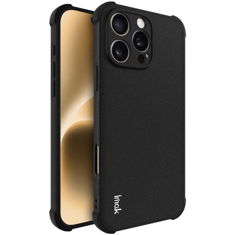 

IMAK For iPhone 16 Pro Max Case TPU Airbag Corners Anti-Fall Phone Cover Black