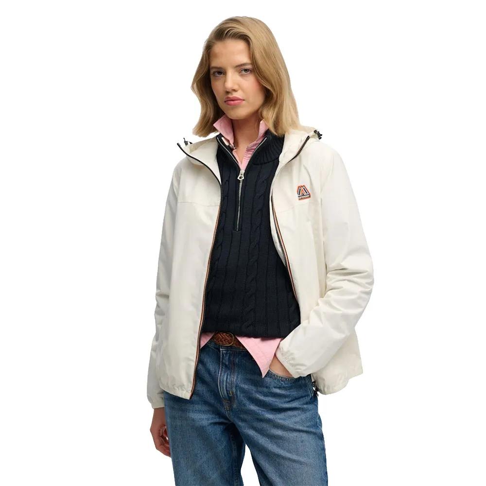 Superdry Damen Weiß Für W5012075a Windjacke Essential Tri Gebrochenes (S), Lässig, Recyceltes Polyester - Bild 4