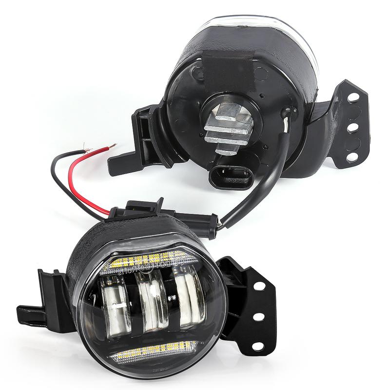 Car Lights Fog Lamp Assembly For BMW E46 E60 E61 2003 2004 2005 2006 2007 2008 LED Angel Eyes Halogen Front Bumper Headlight 12V