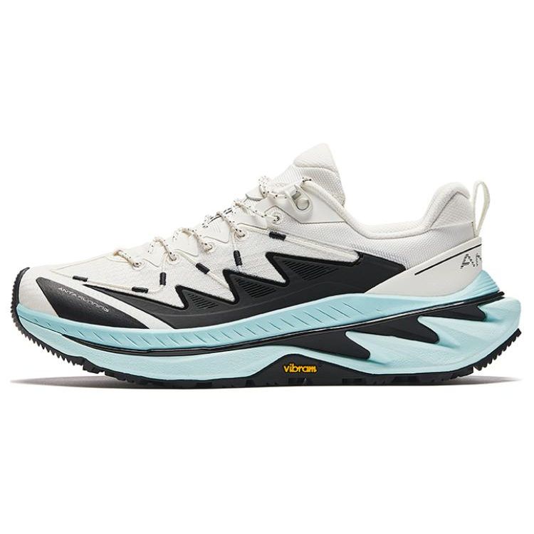 Anta Tanye Pro Women Low Top Outdoor Trail Running Shoes White Black Blue 922425512-7 36