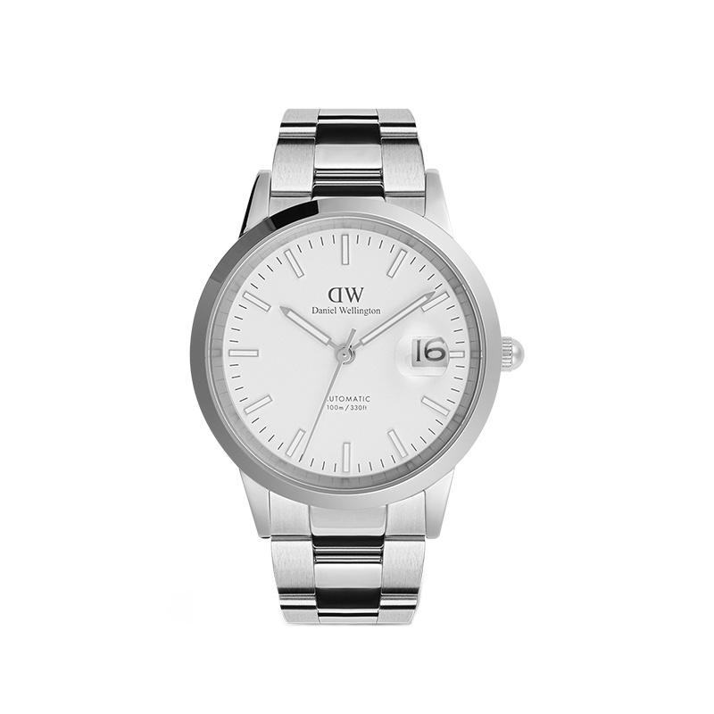DANIEL WELLINGTON Watch Mechanical Movement Stainless Steel Strap White Dial Men's Watch DW00100754