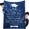 2026 Graduation Blessing Quotes Flannel Blanket – Perfect Graduation Gift