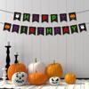 Halloween Haunted House School Party Arrangement Banner Happy Halloween
