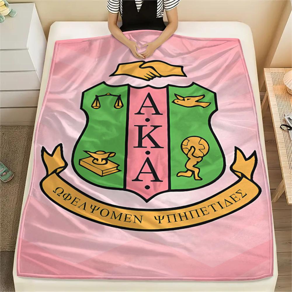 1PC AKA Print Flannel Blanket, High quality All Seasons, Home Decor, Warmth and Comfort, Perfect for Christmas Gifts