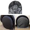 Black Tyre Gard Wheel Cover Fits Tire Diameter 27 to 32inch Oxford Cloth