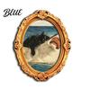 Refrigerator Magnets Ornament 1/6Pcs Halloween Retro Frame Magnet Wood Carved Fridge Metal Surface Decorations Cabinet Whiteboard Magnet for
