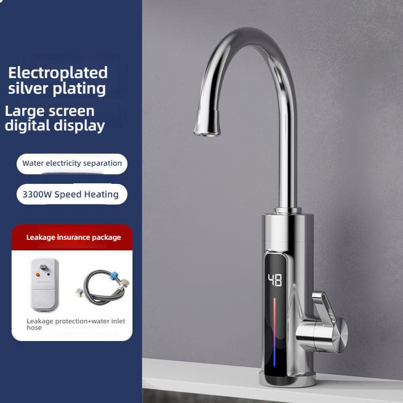 

3300 Вт Мгновенный Электрический Водонагреватель Душ Цифровой Дисплей 220 В Кухонный Смеситель для Раковины Ванная Комната Безнапорный Кран для Горячей Воды Нагреватель