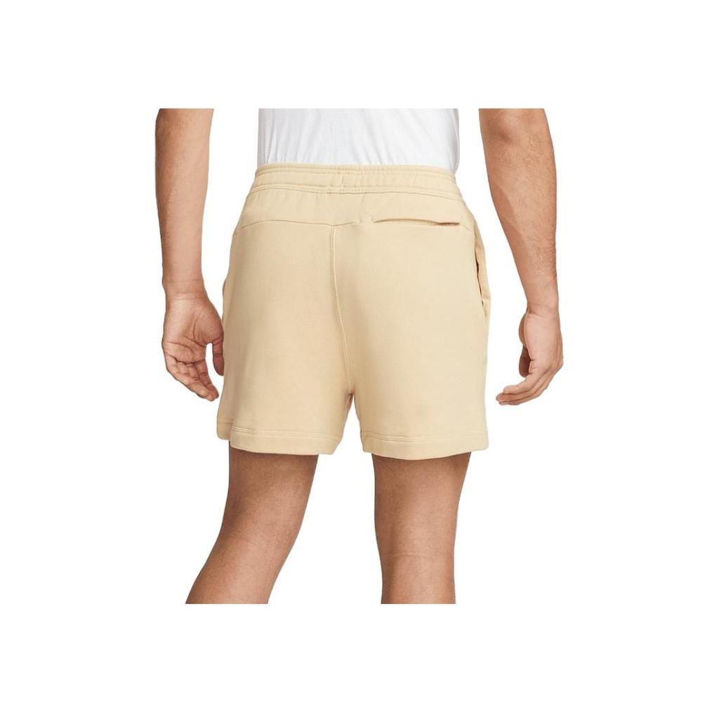 Nike Solid Color Logo Drawstring Pocket High Waist Shorts Men Bottoms Apricot DV9860-252