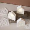 4PCS Luminous Hollow House Silicone Molds for Decorative Ambient Lights, Plaster Molds, And Storage House Molds