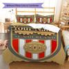 Sunderland A.F Custom Name Pattern Bedding,Quilt Set Quilt Cover Pillowcase Home Birthday Gift(1 * duvet cover + 2 * pillowcase, without core)