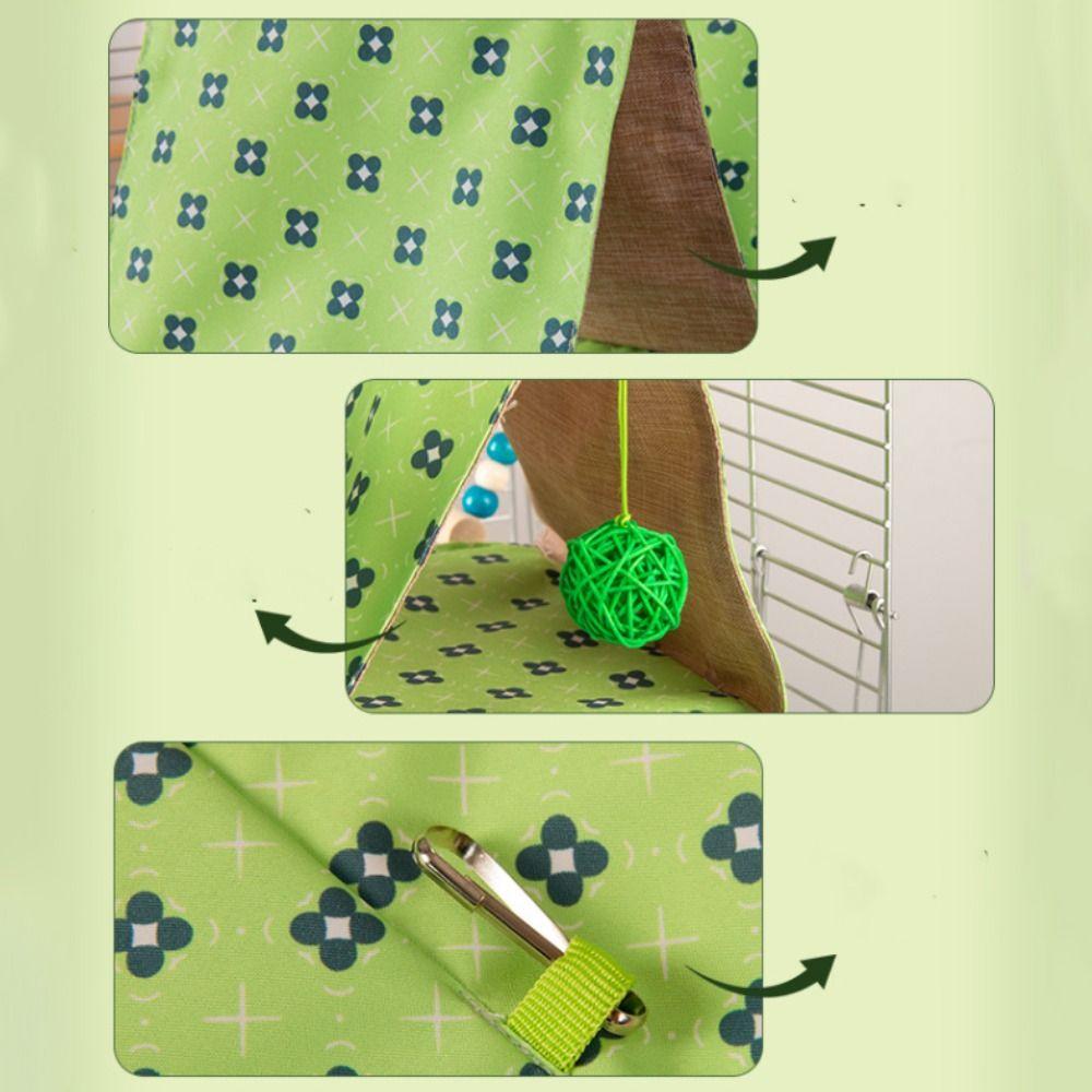 Breathable Hanging Bird Nest House Double Hole Parrot Cage Nest  For Sleeping Playing