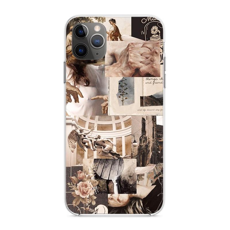 Soft Back Capa Classical Angel Modern art Phone Shell For Apple Transparent Iphone 5 5s 6 7 8 6s Plus X XR XSMAX SE 2020 11 PRO