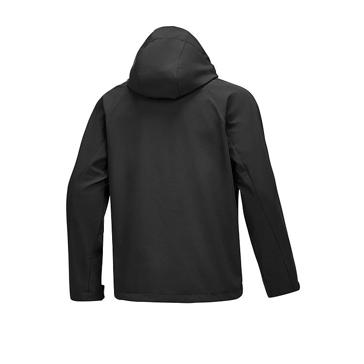 Skechers FW24 Water-Resistant Windproof Durable Warm Color-Block Loose Logo Jacket Unisex jackets black L324U168-00L0