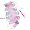 Gymnastikband-Stab-Set für rhythmische Tanzvorführungen, Gymnastik, künstlerische Bewegungsübungen, Band mit Griff, 2 Meter Länge, 30cm Stab