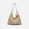 Large Capacity Woven Bag New Summer Fashion Shoulder Straw Bag Seaside Vacation Leisure Commuter Tote Bag
