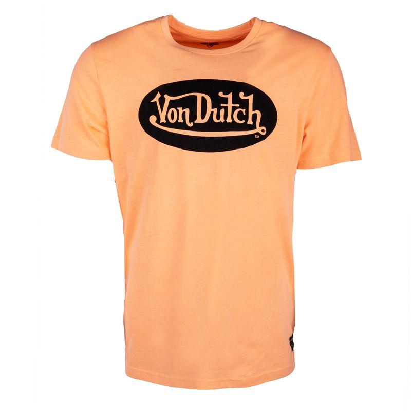 Tee shirt fluo logo poitrine noir Homme VON DUTCH