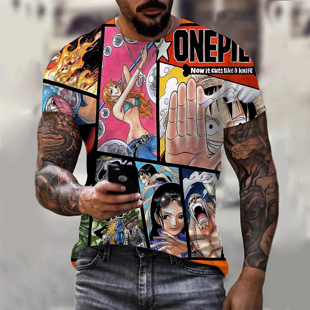 One Piece Monkey D. Luffy Roronoa Zoro Tony Tony Chopper T-shirt Anime Cartoon Anime 3D