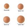 DIY Nordic Cupboard Wardrobe Pulls Round Beech Wardrobe Knob Simple Wood Hook Hanger Home Decoration