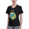 KJDMHMTE Women's t-Shirts Yes Rock Band-Vintage V-Neck T-Shirt Short Sleeve Running Shirts Summer Shirt Athletic