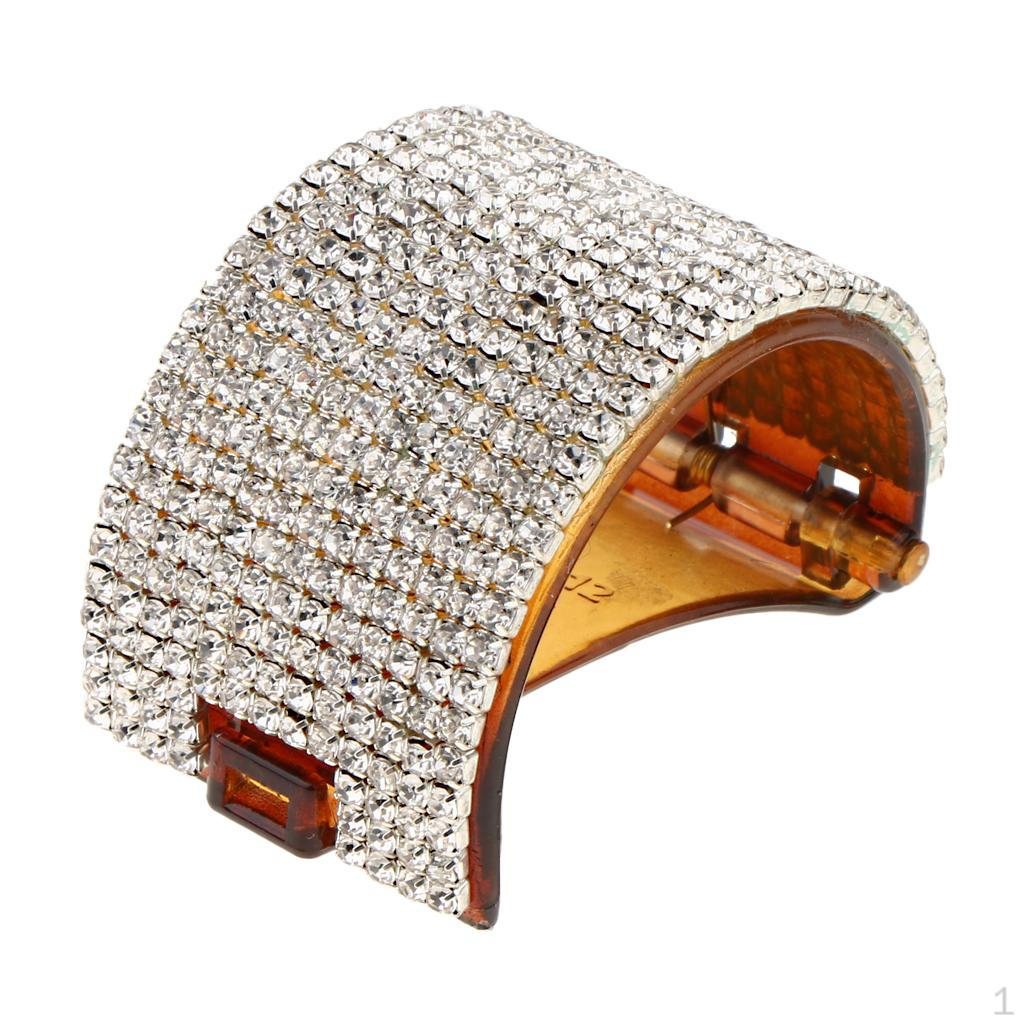 Clip Rhinestone Bling Hair For Women 5.5x4cm