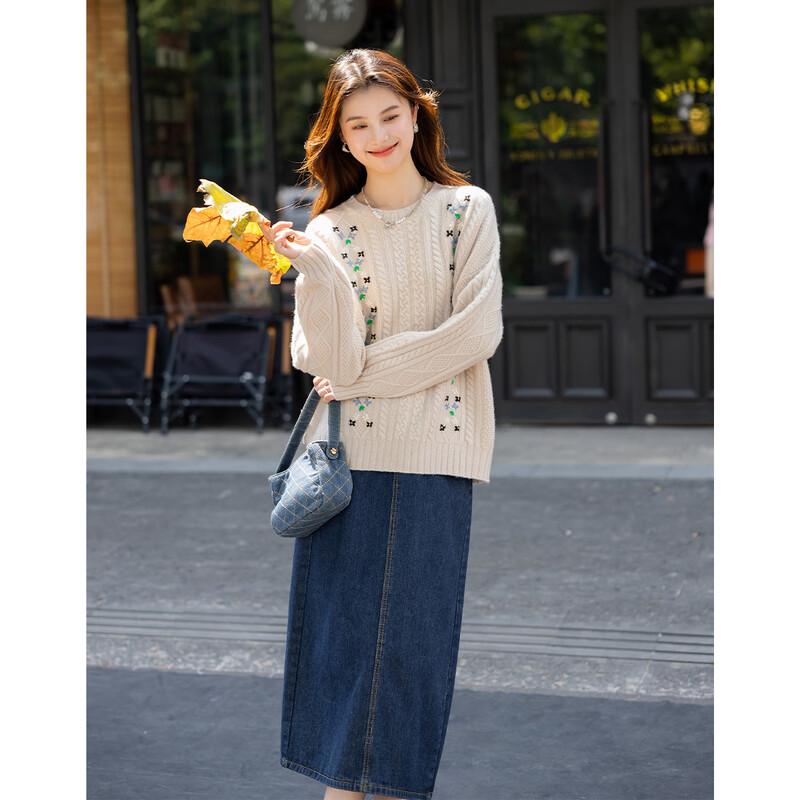 Mocana Women's Jacquard 100% Wool Sweater