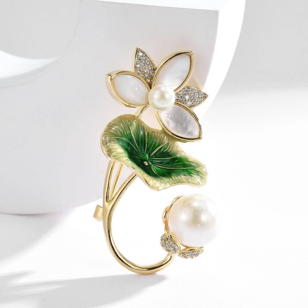 Senior Brooches Flower Leaf Brooch Pins for Women Suit Pendant  Fashion Brooches Jewelry