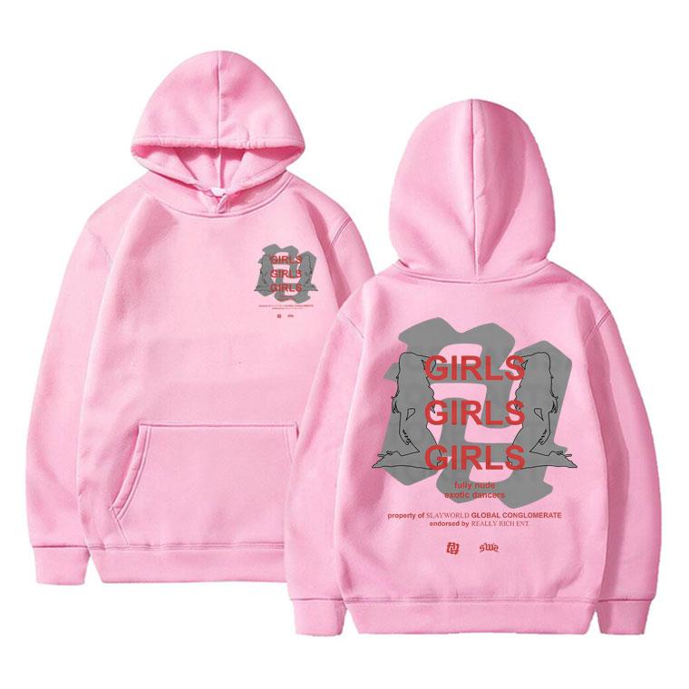 RR Kankan Girls Girls Girls Print Hoodie Men Women Kpop Casual Hoodies Woman Oversized Sweatshirt Unisex Fleece Cotton Pullover