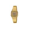 Casio small gold watch classic retro square small gold nugget LCD display waterproof movement quartz movement Japanese and Korean watch LA670WGA-9