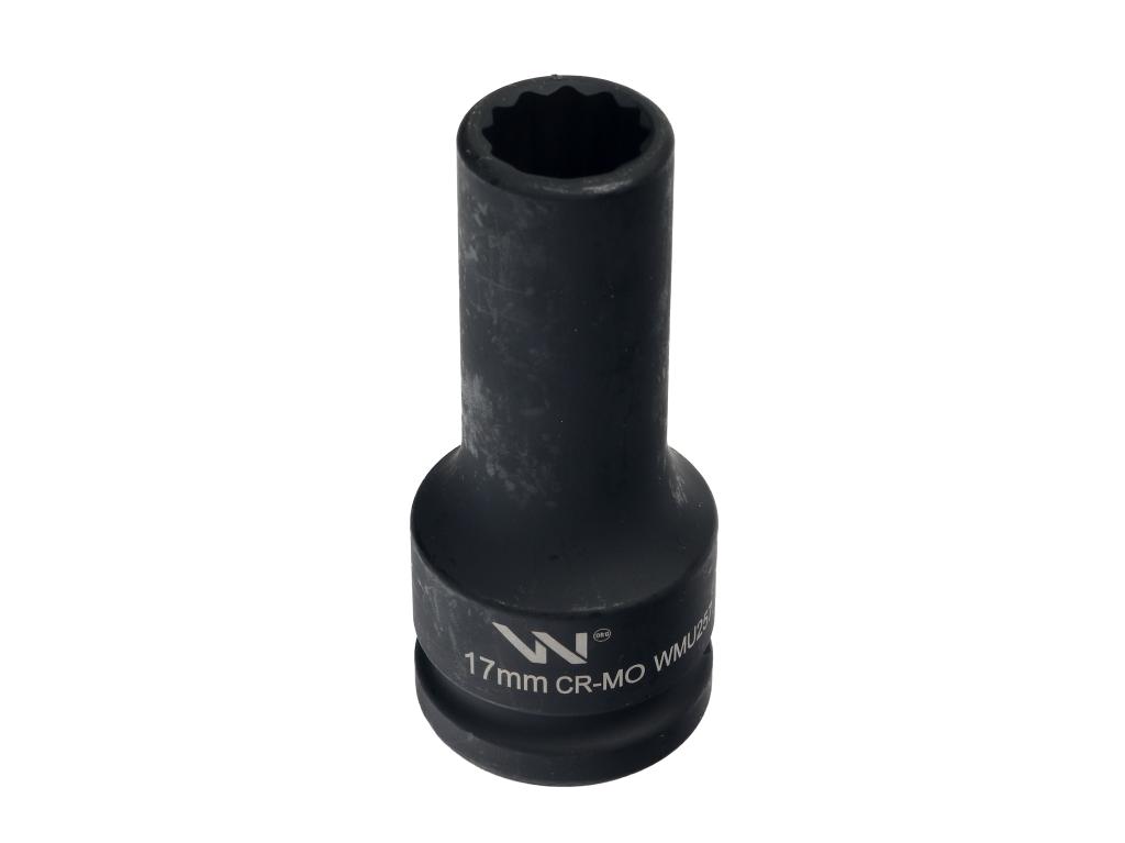 Impact Socket 3/4" Twelve-point Made of CrMo Steel 17mm Very Long D90 SLIM Waryński
