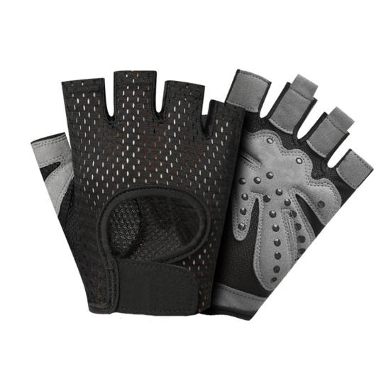 Men Women Sports Gym Fitness Workout Weightlifting Half Finger Anti-skid Gloves