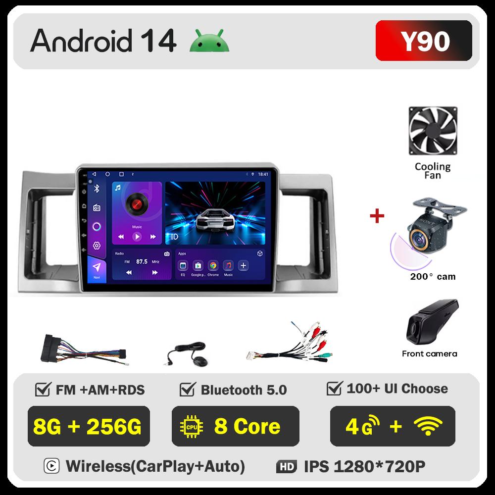 Car Video Player For Geely SC7 2011 -2015  Carplay Android 14 Auto Radio Intelligent System GPS Navigation Touch Screen 5G Wifi