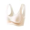 Traceless underwear women's double-layer lifting without steel ring fixed cup vest type anti-sagging and sub-breast adjustment bra cover