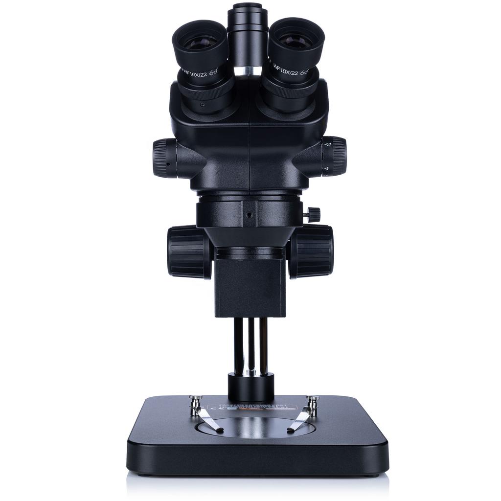 Rosfix Capella Pro MSCP-T-PS1-B – Mikroskop Trinokularowy Stereoskopowy 7-45x | Zoom 0,7-5x | Optyka Greenough | Głowica 360° | C-Mount 25 Mm