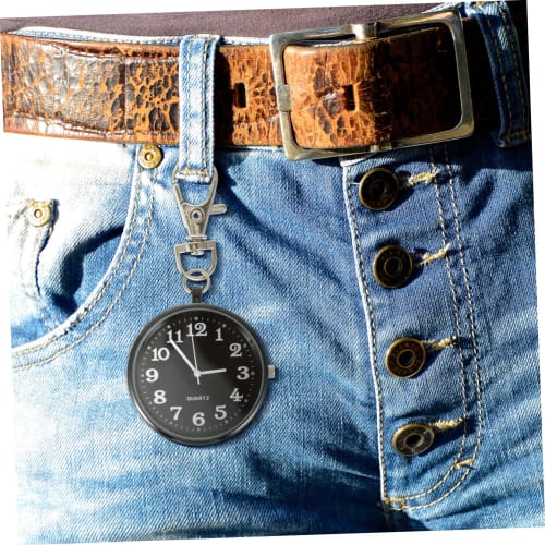 OFFSCH 1 Pocket Watch Keychain Tiece Nurse Pocket Watch Unisex Pocket Watch Women's Exam Watch Hanging Lapel Watch Pocket Watch