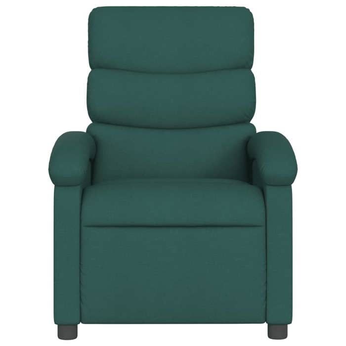 VidaXL Fauteuil Inclinable, Chaise de Relaxation avec Dossier, Siège avec Repose-pied, Fauteuil TV de Salon, Moderne, Vert 371695